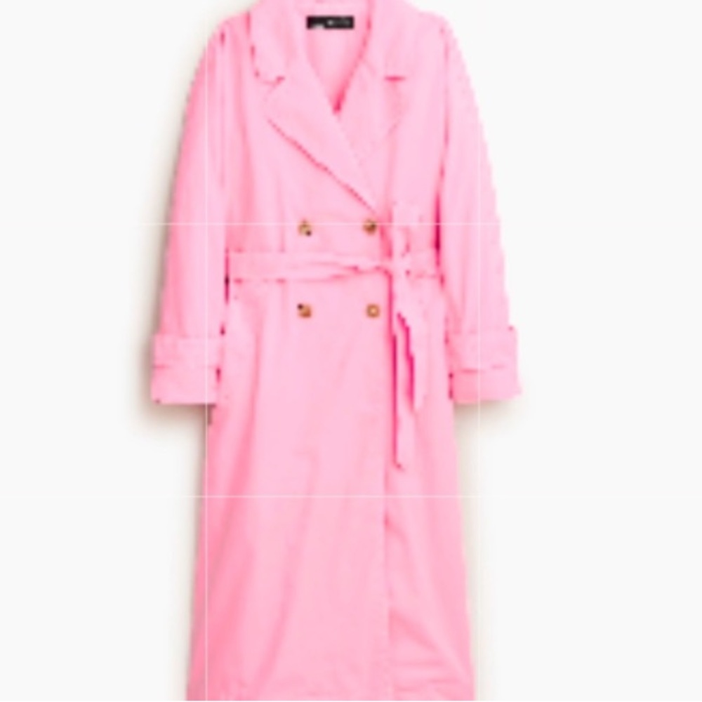 J.Crew Classic Trench in Pink